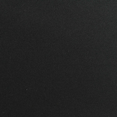 Polyester Viscose Stretch Scuba Knit Fabric, 320 gsm, 165 cm — Black, ref EF-267157
