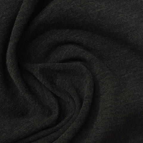 Dark Grey Marl French Terry, Polyester, 250 gsm, 160 cm