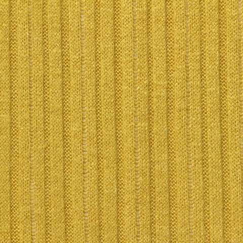 Viscose Polyester Blend Rib Knit Fabric, 150 gsm, 155 cm — Yellow