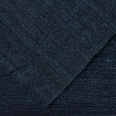 Dark Blue Marl Jersey Knit, Cotton-Poly, 182 gsm