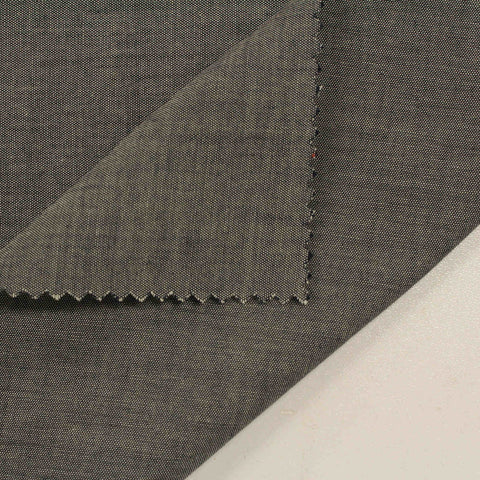 Dark Grey Marl Chambray, Cotton, 118 gsm, 145 cm, ref EF-206606