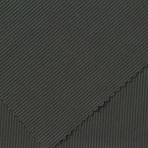 Dark Charcoal Rib Knit, Polyester