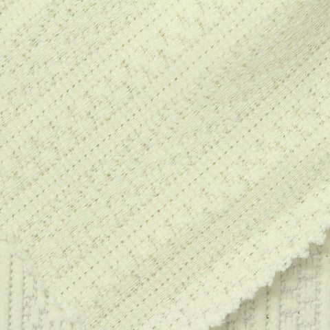 Off-White Vertical-Stripe Chenille, Polyester