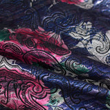 Jacquard 100% Polyester Woven Fabric, 177 gsm, 145 cm — Navy — photo 2