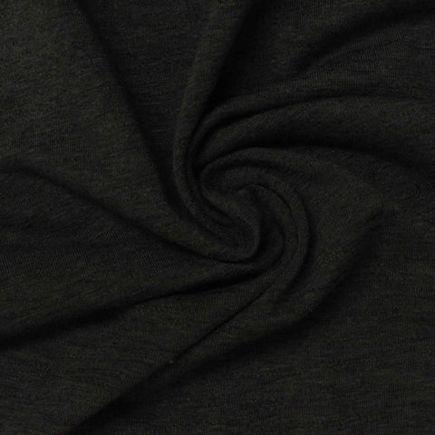 Dark Grey Marl Knit, Cotton-Poly, 165 gsm