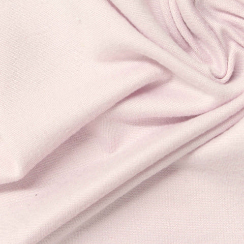 Brushed Polyester Stretch Milk Silk Knit Fabric, 160 gsm, 165 cm — Pink