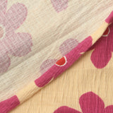 Pink Flowers Crepe, Cotton — photo 2