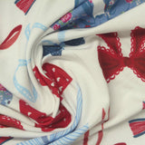 Printed Jersey Knit Fabric, 190 gsm, 170 cm — White — photo 2