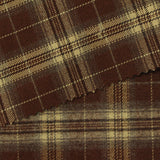 Brown Plaid Woven, Poly-Viscose, 285 gsm, 150 cm, ref EF-265199 — photo 2