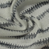 Light Grey Horizontal-Stripe Jersey Knit, Poly-Viscose — photo 2