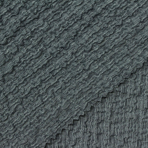 Jacquard Polyester Stretch Warp Knit Fabric, 200 gsm, 135 cm — Grey