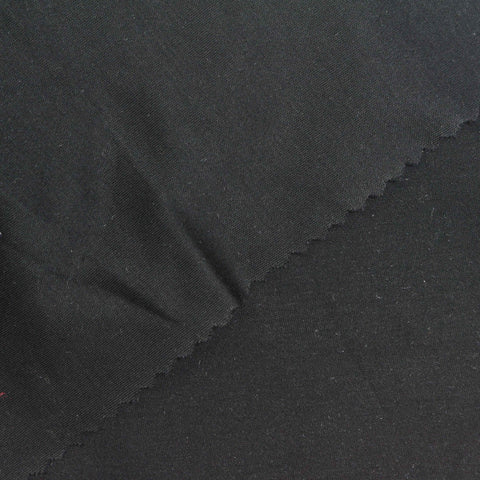Black Interlock Knit, Cotton