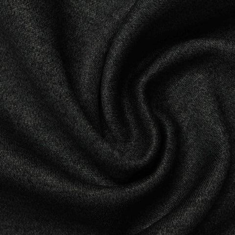 Dark Grey Marl Interlock Knit, Polyester, 300 gsm, 160 cm, ref EF-244437