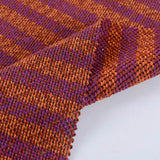 Orange Horizontal-Stripe Chunky Knit, Polyester — photo 2