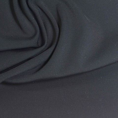 Nylon Stretch Interlock Knit Fabric, 250 gsm, 155 cm — Grey