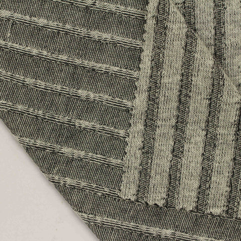 Polyester Stretch Rib Knit Fabric, 190 gsm, 127 cm — Khaki