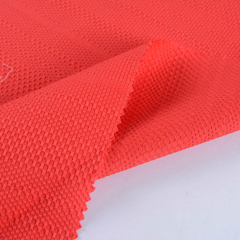 Red Honeycomb Jacquard, Cotton