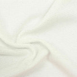 Polyester Metallic Chunky Knit Fabric, 204 gsm, 150 cm — White — photo 2