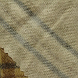 Mustard Plaid Chunky Knit, Viscose-Poly — photo 2