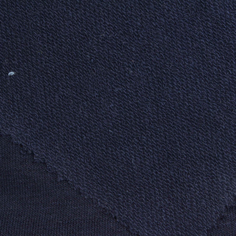 Cotton Polyester French Terry Fabric, 288 gsm, 170 cm — Navy
