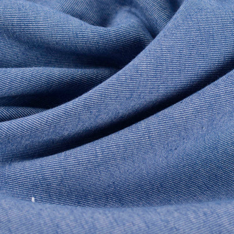 Cotton Polyester Interlock Knit Fabric, 300 gsm, 165 cm — Blue