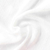 White Vertical-Stripe Chiffon, Polyester — photo 2