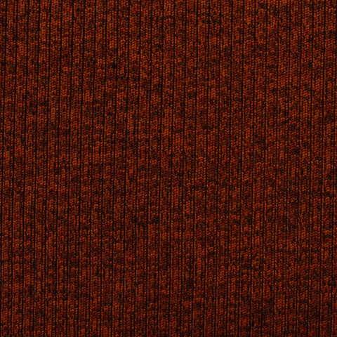 Brown Marl Rib Knit, Polyester, 631 gsm