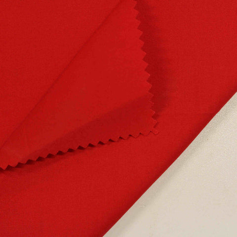 Cotton Stretch Poplin Fabric, 115 gsm, 147 cm — Red