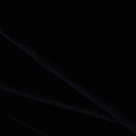 Polyester Stretch Milk Silk Knit Fabric, 430 gsm, 150 cm — Black