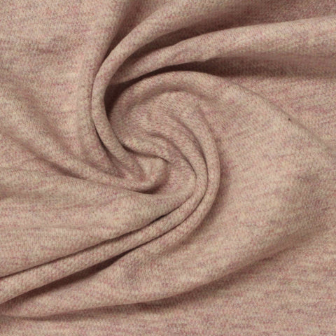 Pink Marl Interlock Knit, Cotton-Modal
