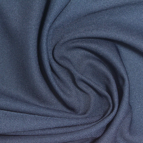 100% Polyester Piqué Knit Fabric, 205 gsm, 190 cm — Blue