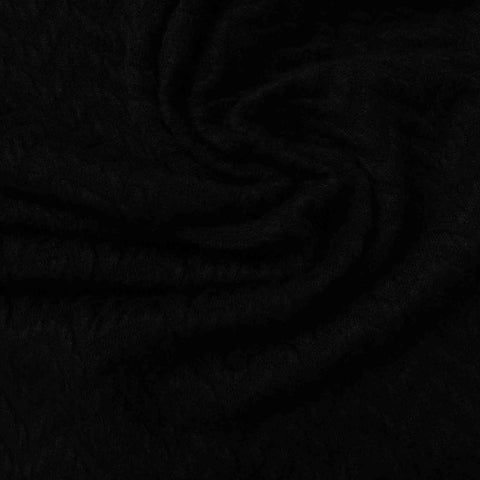 Black Herringbone Jacquard