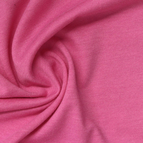 Polyester Cotton Blend Jersey Knit Fabric, 167 gsm, 183 cm — Pink