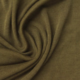 Modal Acrylic Stretch Rib Knit Fabric, 180 gsm, 165 cm — Khaki — photo 2