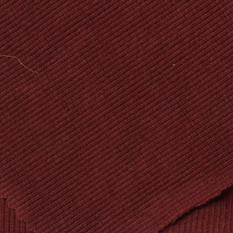 Cotton Polyester Stretch Rib Knit Fabric, 380 gsm, 130 cm — Red, ref EF-246976