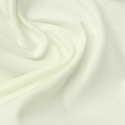 100% Cotton Interlock Knit Fabric, 185 gsm, 175 cm — White