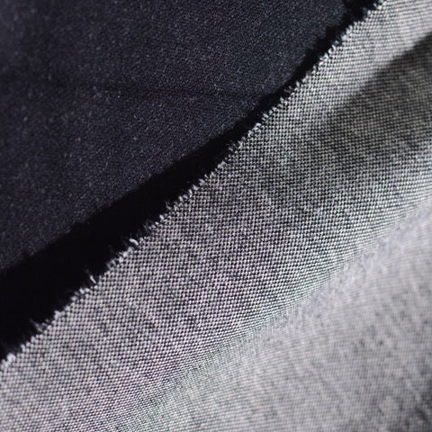 Cotton Polyester Stretch Denim Fabric, 300 gsm, 171 cm — Black