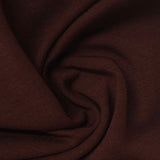 Brushed Polyester Viscose Stretch French Terry Fabric, 250 gsm, 162 cm — Brown — photo 2