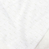 Jacquard Polyester Metallic Knit Fabric, 155 gsm, 155 cm — White — photo 2
