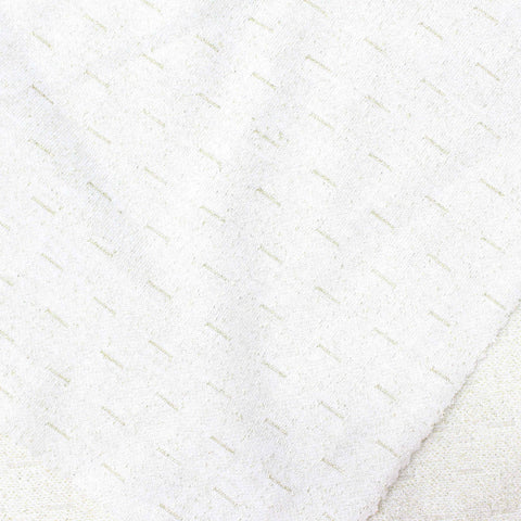 White Textured Jacquard, Polyester