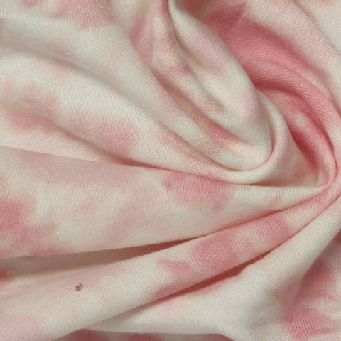Pink Tie-Dye French Terry, Polyester
