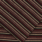 Dark Red Horizontal-Stripe Rib Knit, Cotton-Viscose — photo 2