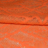 Acrylic Metallic Chunky Knit Fabric, 135 gsm, 150 cm — Red — photo 2