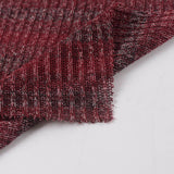 Dark Red Marl Rib Knit, Polyester — photo 2