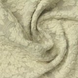 Cream Floral Interlock Knit, Cotton-Poly — photo 2