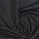 Viscose Nylon Stretch Ponte Knit Fabric, 230 gsm, 155 cm — Black — photo 2