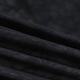 Black Tone-on-Tone Floral Mesh, Polyester — photo 2