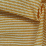 Polyester Cotton Seersucker Fabric, 120 gsm, 145 cm — Khaki — photo 2