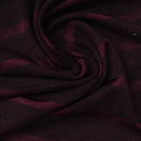 Dark Maroon Horizontal-Stripe Knit, Poly-Viscose — photo 2
