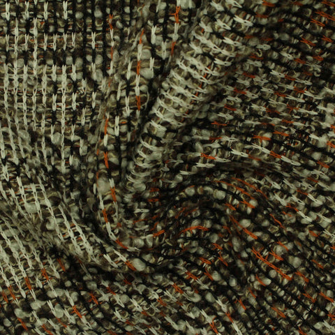 Brown Vertical-Stripe Jacquard, Polyester